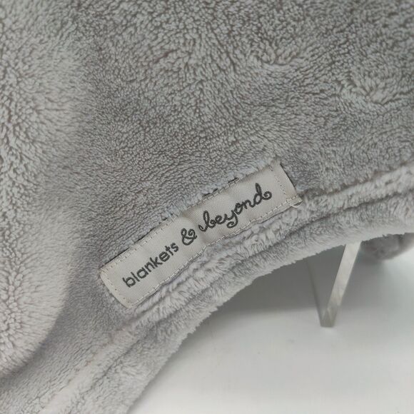 Blankets and Beyond' Gray Elephant Lovey Security Blanket Baby Fleece Plush - Picture 2 of 7